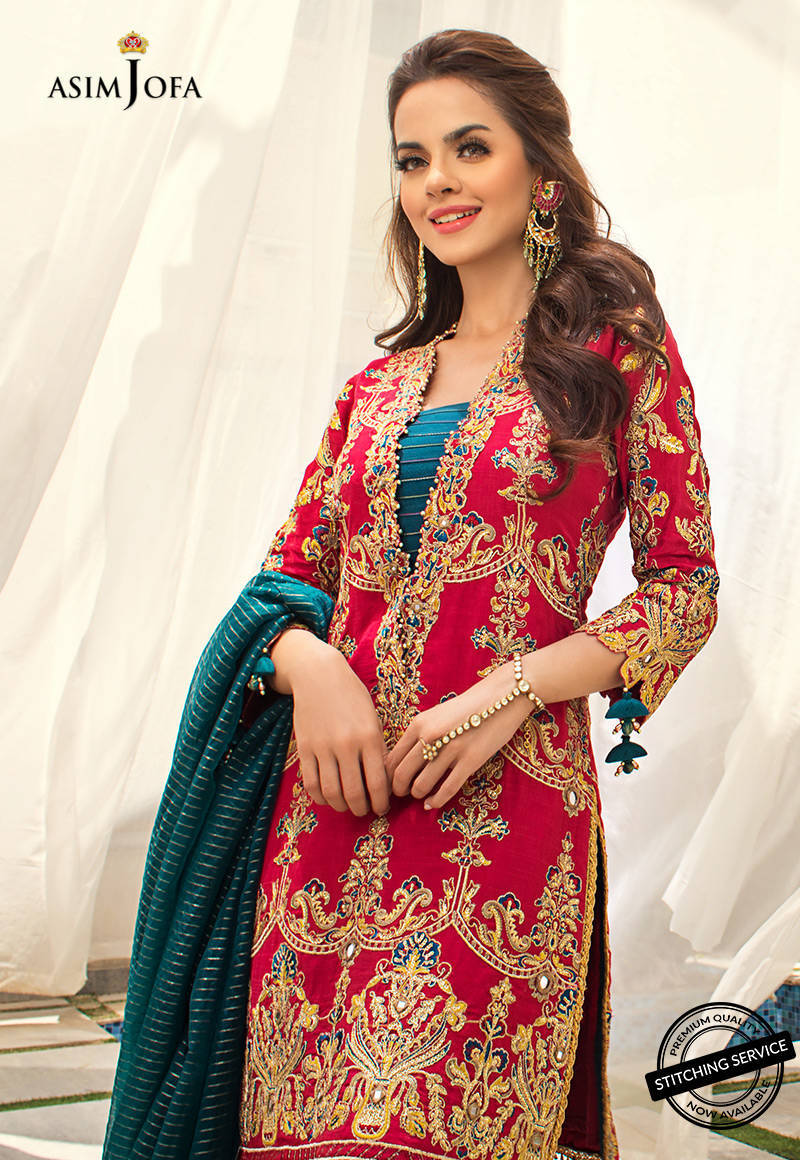 AJLE-20 |  Asim Jofa Chiffon Collection 2021 Limited Edition Vol 2 | Unstitched Embroidered Chiffon Suits