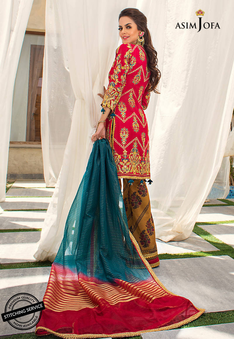 AJLE-20 |  Asim Jofa Chiffon Collection 2021 Limited Edition Vol 2 | Unstitched Embroidered Chiffon Suits