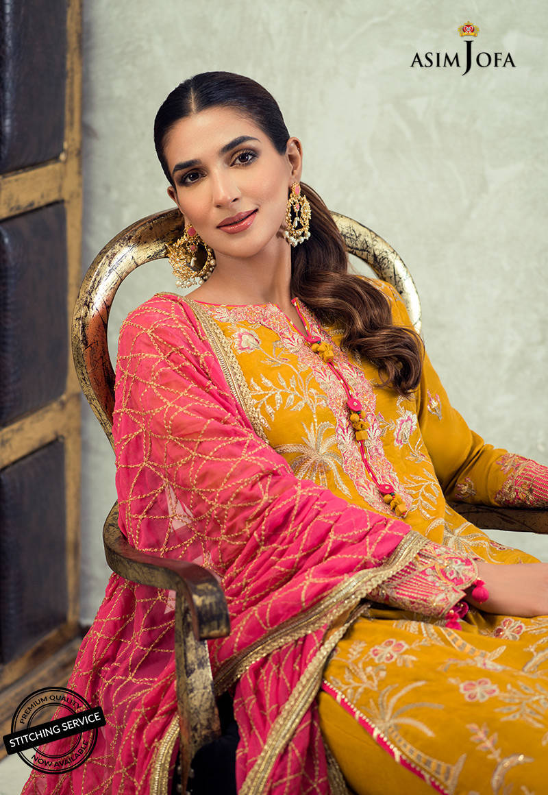 AJLE-19 |  Asim Jofa Chiffon Collection 2021 Limited Edition Vol 2 | Unstitched Embroidered Chiffon Suits