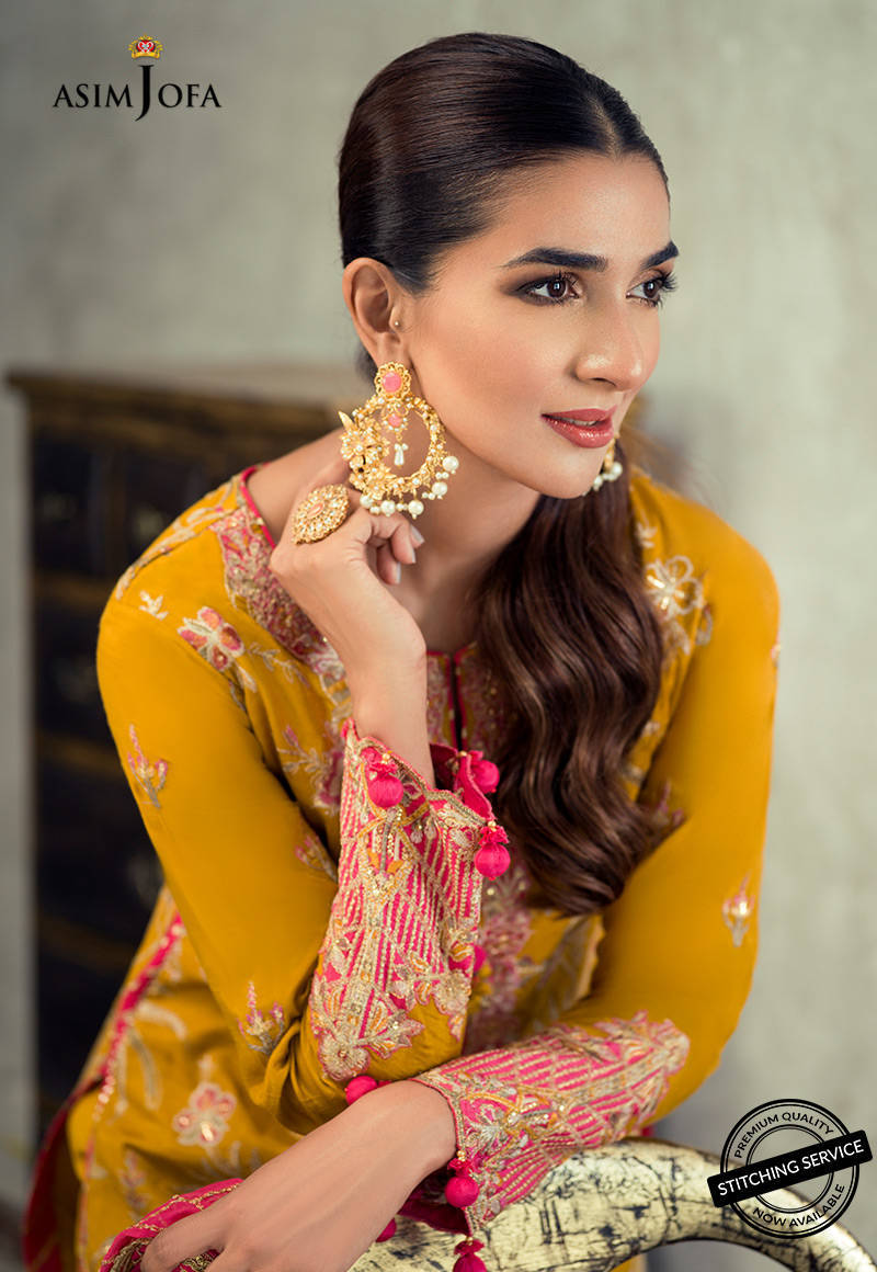 AJLE-19 |  Asim Jofa Chiffon Collection 2021 Limited Edition Vol 2 | Unstitched Embroidered Chiffon Suits