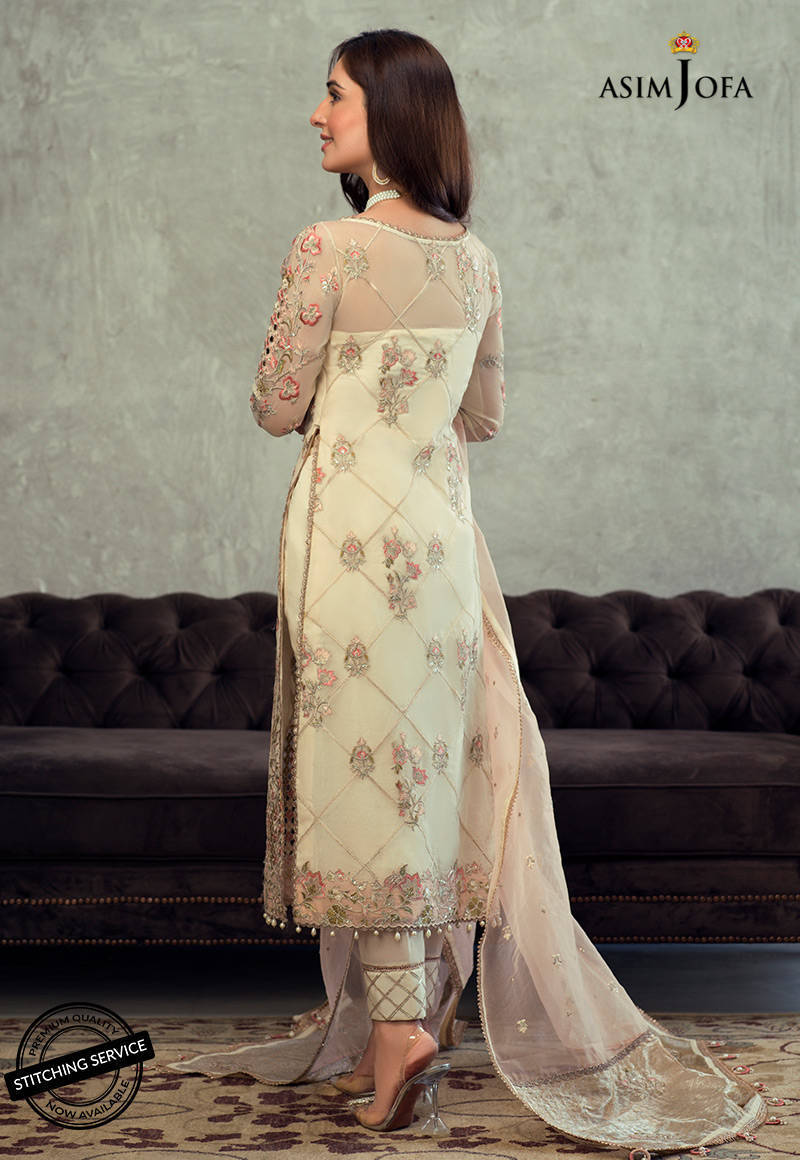 AJLE-16 |  Asim Jofa Chiffon Collection 2021 Limited Edition Vol 2 | Unstitched Embroidered Chiffon Suits