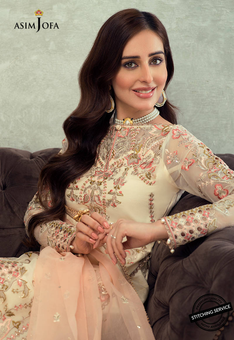 AJLE-16 |  Asim Jofa Chiffon Collection 2021 Limited Edition Vol 2 | Unstitched Embroidered Chiffon Suits