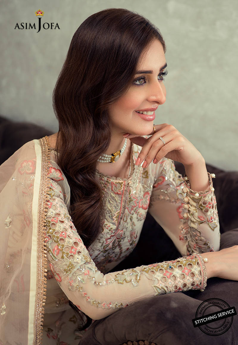 AJLE-16 |  Asim Jofa Chiffon Collection 2021 Limited Edition Vol 2 | Unstitched Embroidered Chiffon Suits