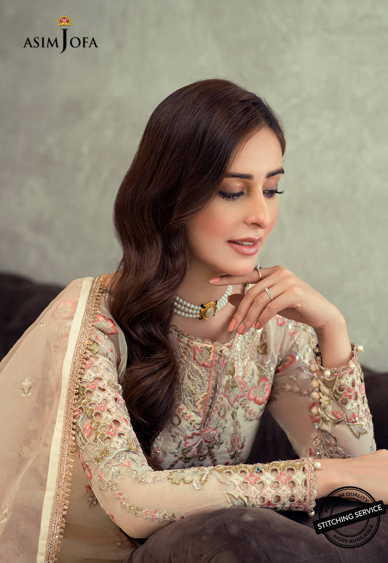AJLE-16 |  Asim Jofa Chiffon Collection 2021 Limited Edition Vol 2 | Unstitched Embroidered Chiffon Suits