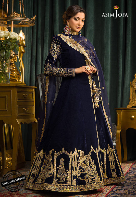 AJMR-03 | Asim Jofa Makhmal Royal Valvet Collection 2021 | Unstitched Valvet Suits