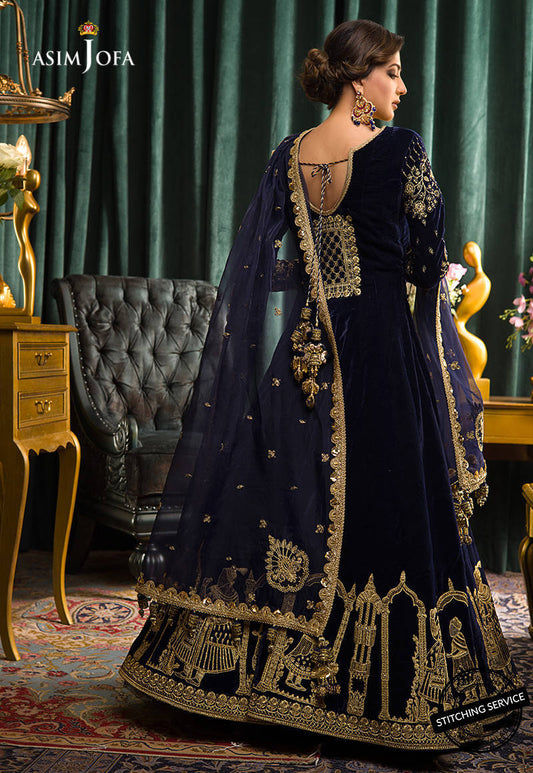 AJMR-03 | Asim Jofa Makhmal Royal Valvet Collection 2021 | Unstitched Valvet Suits