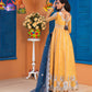 AJFC-61 | Asim Jofa Basant Collection 2022 | Unstitched Embroidered Organza Suit