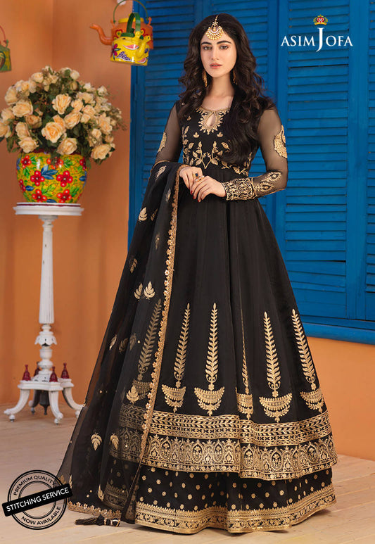 AJFC-65 | Asim Jofa Basant Collection 2022 | Unstitched Embroidered Organza Suit