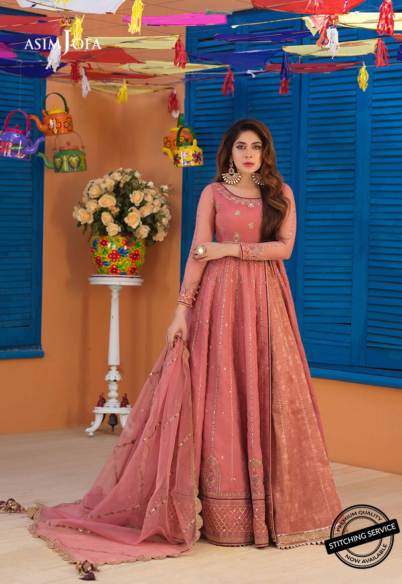 AJFC-67 | Asim Jofa Basant Collection 2022 | Unstitched Embroidered Organza Suit