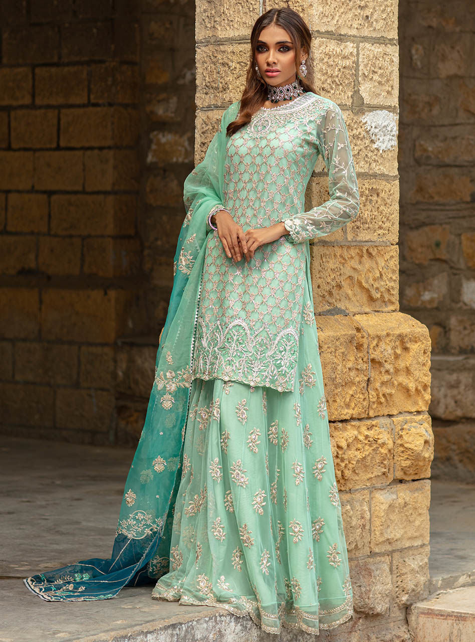 AZRAH | Zainab Chottani Wedding Festive Collection 2021 | Unstitched Embroidered Net and Organza Suits