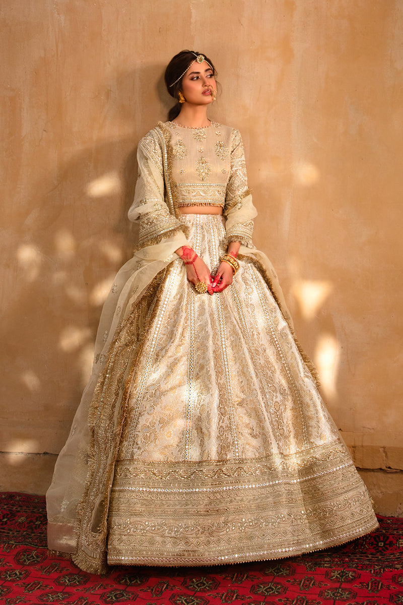 KF-04  AFSANAH | Qalamkar Khaab Festive Formal Collection 2022 | Luxury Embroidered Unstitched Chiffon Suits