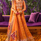 KF-05 RUMAISA | Qalamkar Khaab Festive Formal Collection 2022 | Luxury Embroidered Unstitched Chiffon Suits
