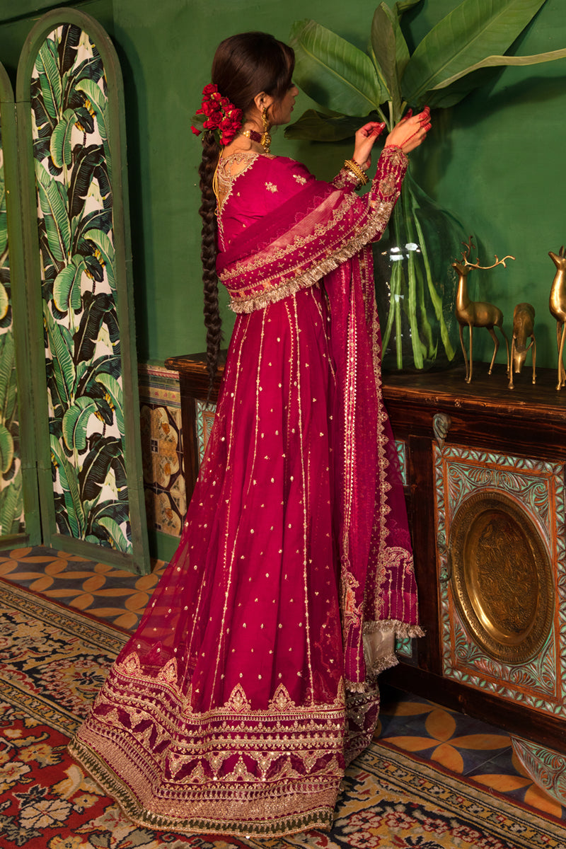 KF-03  GULMINA | Qalamkar Khaab Festive Formal Collection 2022 | Luxury Embroidered Unstitched Chiffon Suits