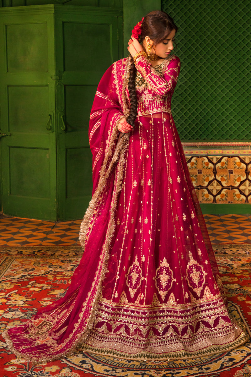 KF-03  GULMINA | Qalamkar Khaab Festive Formal Collection 2022 | Luxury Embroidered Unstitched Chiffon Suits