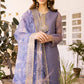 CELESTIAL JEWEL-4PC ORGANZA EMBROIDERED SUIT| Cross Stitch 2023