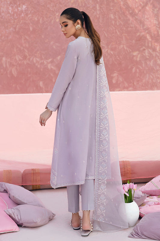MISTY LILAC-3PC LAWN EMBROIDERED SUIT| Cross Stitch 2023