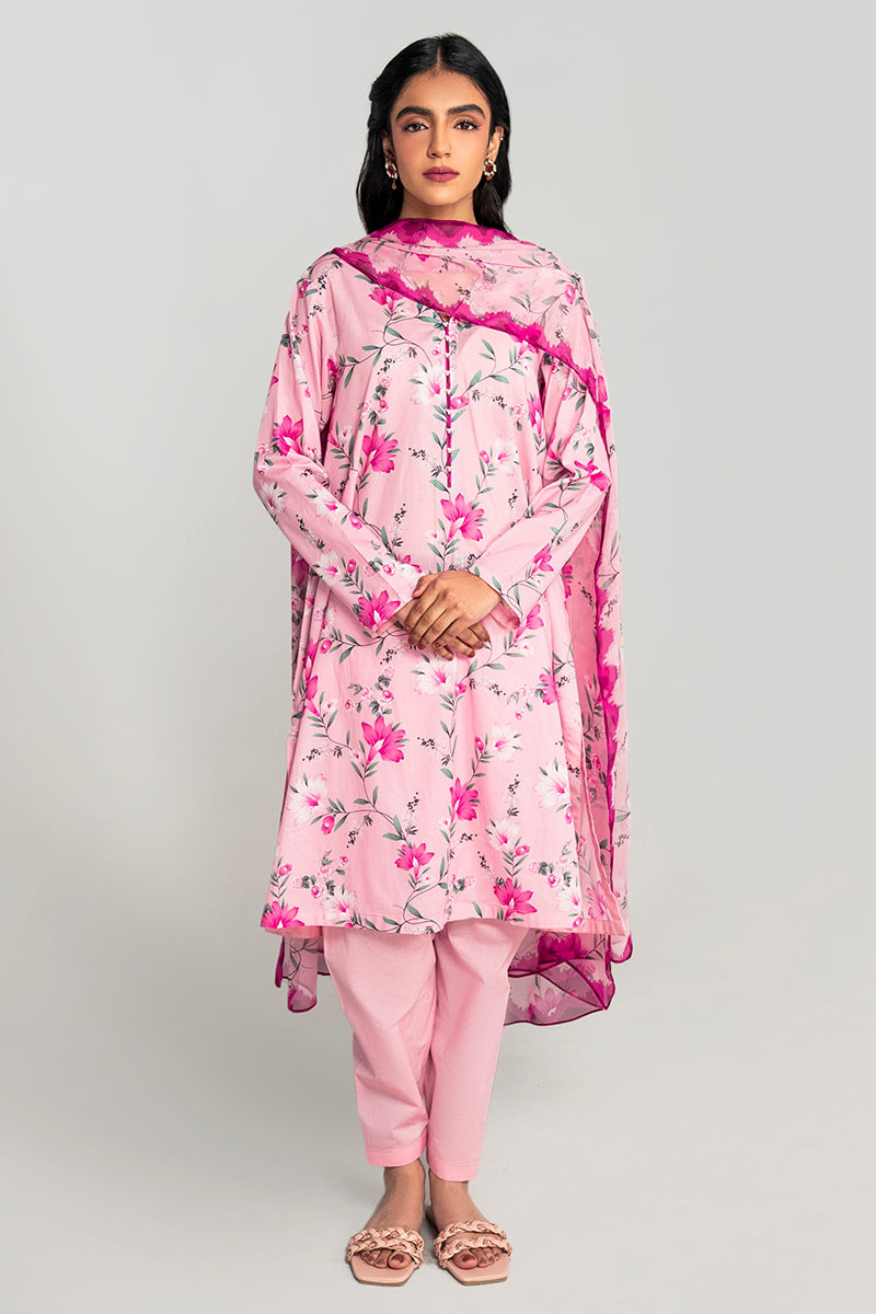 CANDY BLOSSOM-3PC PRINTED LAWN SUIT| Cross Stitch 2023