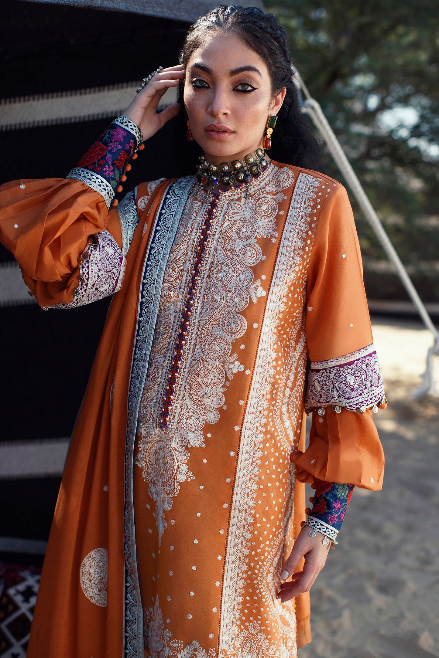 EL22-05 B (REEM)  | Elan Lawn 2022 | Unstitched Embroidered Lawn Suit