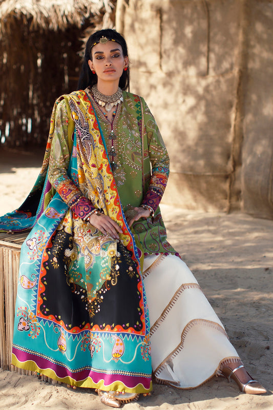 EL22-04 B (MAHROSH)  | Elan Lawn 2022 | Unstitched Embroidered Lawn Suit