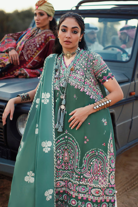 EL22-07 A (ZEINA)  | Elan Lawn 2022 | Unstitched Embroidered Lawn Suit