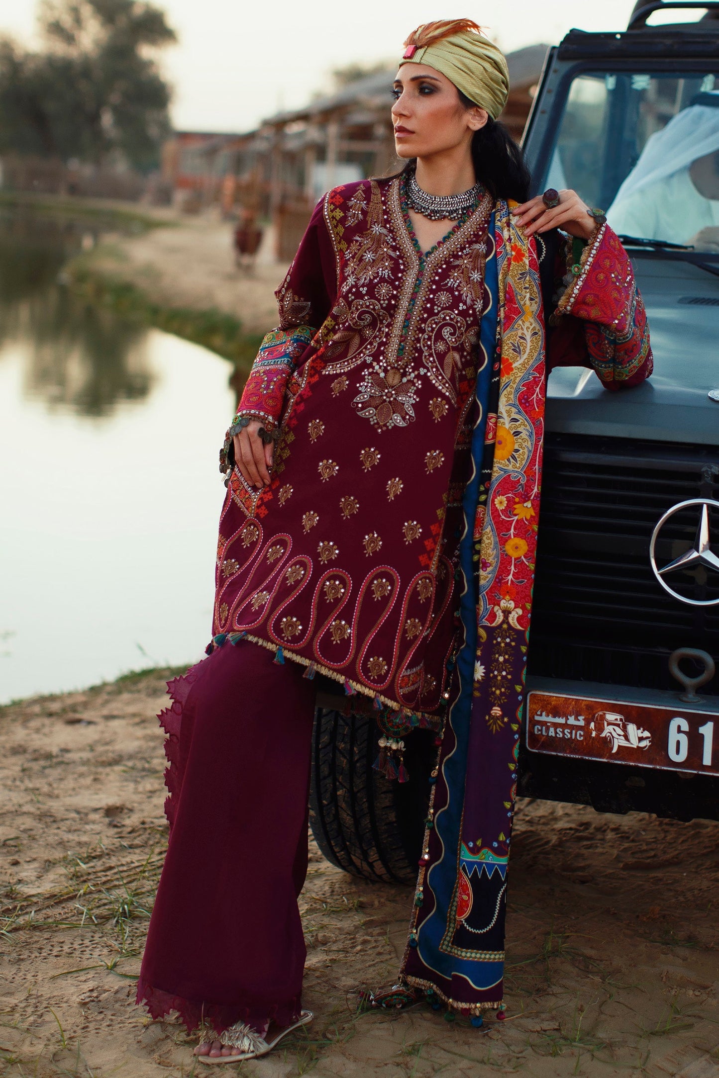 EL22-04 A (MAHROSH)  | Elan Lawn 2022 | Unstitched Embroidered Lawn Suit