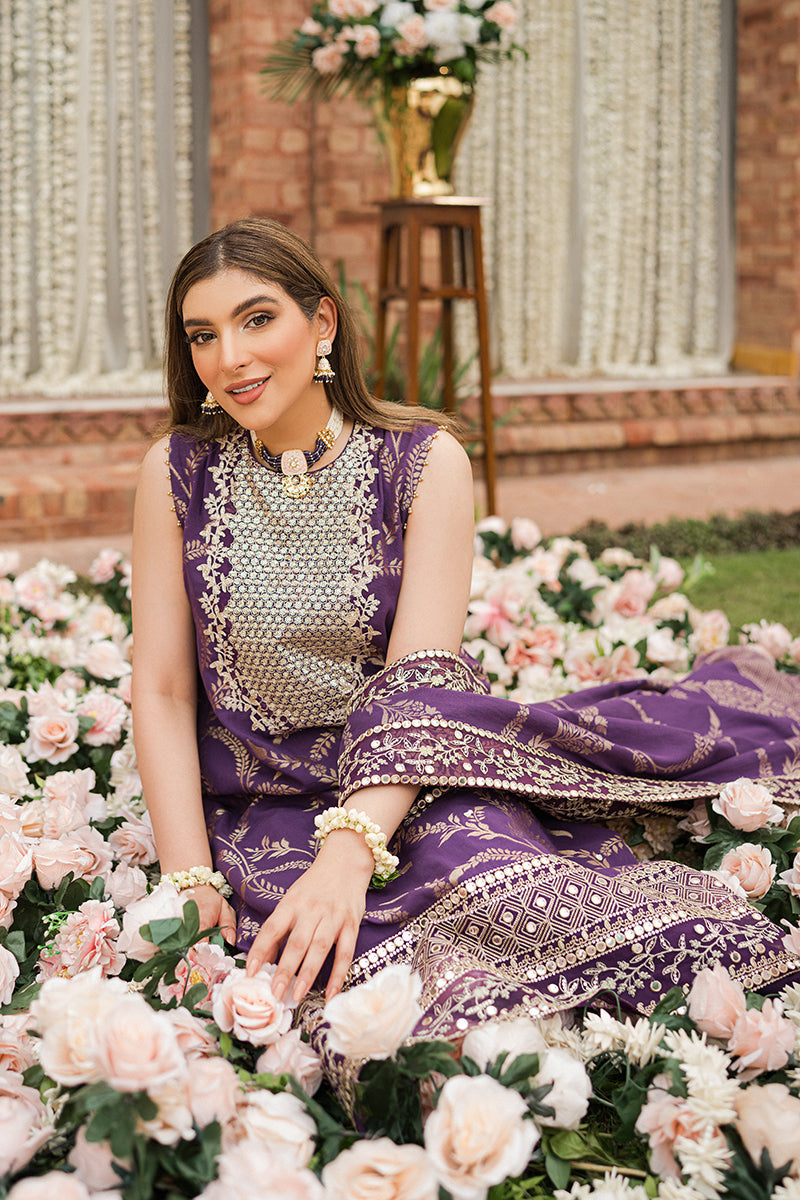 RANG-E ARGHAVANI-3PC |  Cross Stitch The Bride Tribe Wedding Festive Collection 2022 | Unstitched Embroidered Jacquard Suits | Cross Stitch 2023