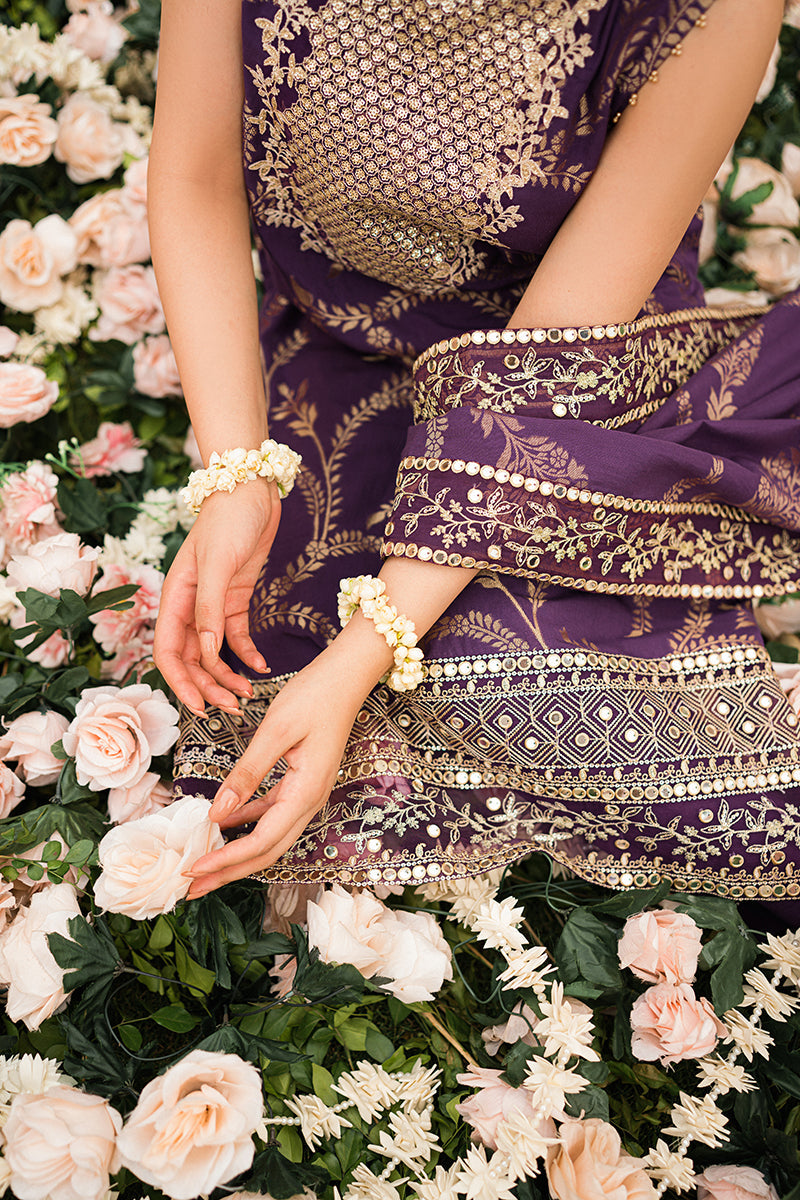 RANG-E ARGHAVANI-3PC |  Cross Stitch The Bride Tribe Wedding Festive Collection 2022 | Unstitched Embroidered Jacquard Suits | Cross Stitch 2023