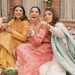 GUL-E MARJAAN-3PC |  Cross Stitch The Bride Tribe Wedding Festive Collection 2022 | Unstitched Embroidered Jacquard Suits