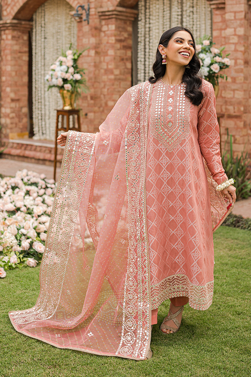GUL-E MARJAAN-3PC |  Cross Stitch The Bride Tribe Wedding Festive Collection 2022 | Unstitched Embroidered Jacquard Suits