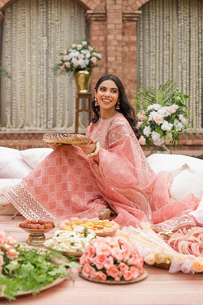 GUL-E MARJAAN-3PC |  Cross Stitch The Bride Tribe Wedding Festive Collection 2022 | Unstitched Embroidered Jacquard Suits