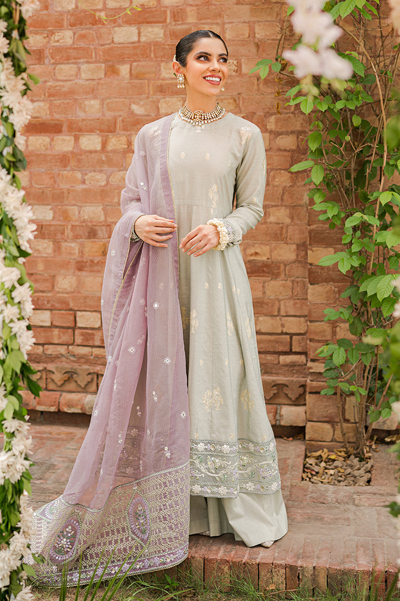 BARG-E KHAAM-3PC |  Cross Stitch The Bride Tribe Wedding Festive Collection 2022 | Unstitched Embroidered Jacquard Suits