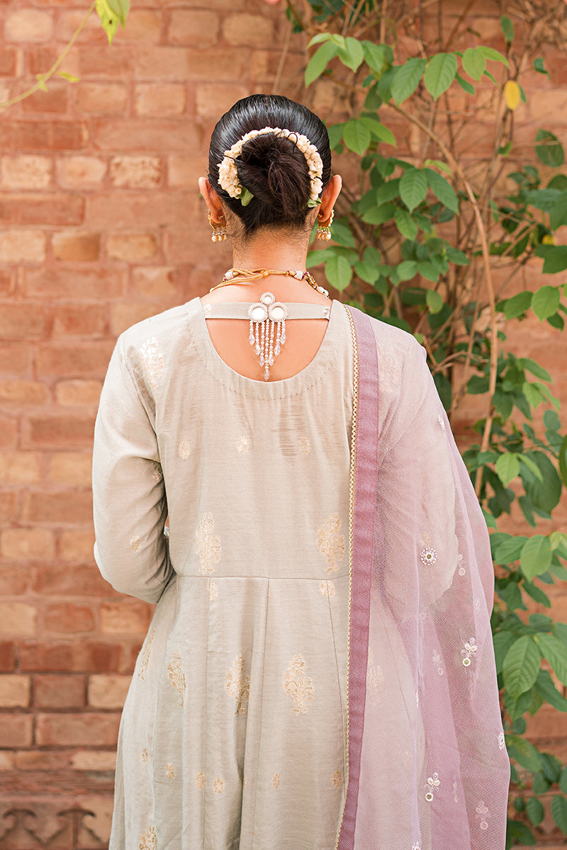 BARG-E KHAAM-3PC |  Cross Stitch The Bride Tribe Wedding Festive Collection 2022 | Unstitched Embroidered Jacquard Suits