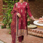 SYAH QURMAZI-3PC |  Cross Stitch The Bride Tribe Wedding Festive Collection 2022 | Unstitched Embroidered Jacquard Suits | Cross Stitch 2023