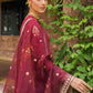 SYAH QURMAZI-3PC |  Cross Stitch The Bride Tribe Wedding Festive Collection 2022 | Unstitched Embroidered Jacquard Suits | Cross Stitch 2023