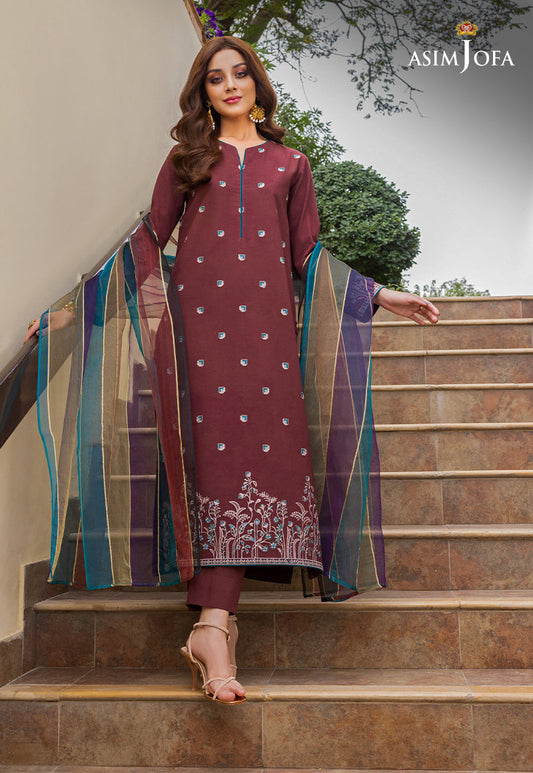 AJPE-35 (2-PC) | Asim Jofa Pret Essentials Eid Edit II Collection | Embroidered Stitched RTW Suits