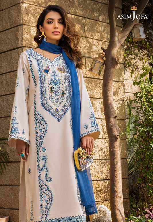 AJPE-09 (3-PC) | Asim Jofa Pret Essentials Eid Edit II Collection | Embroidered Stitched RTW Suits