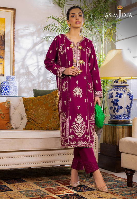 AJPE-18 (2-PC) | Asim Jofa Pret Essentials Eid Edit II Collection | Embroidered Stitched RTW Suits