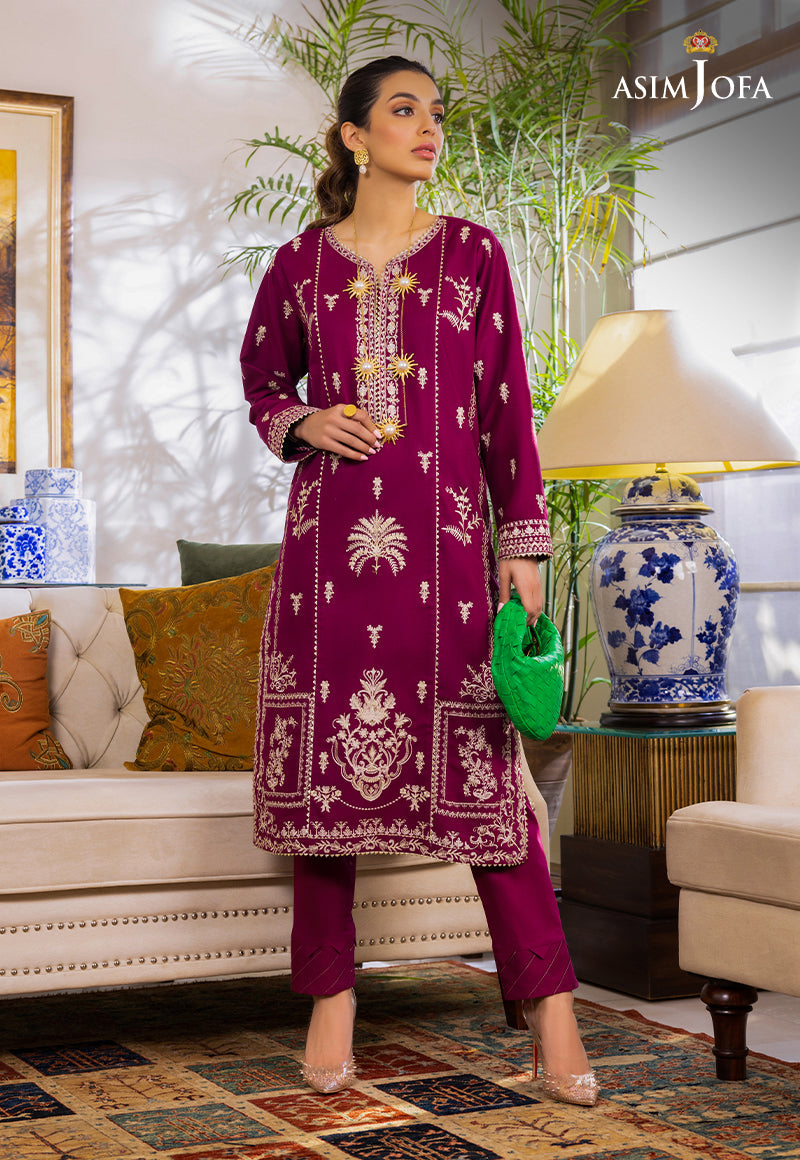 AJPE-18 (2-PC) | Asim Jofa Pret Essentials Eid Edit II Collection | Embroidered Stitched RTW Suits