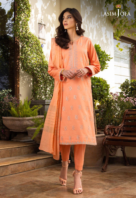 AJPE-28 (3-PC) | Asim Jofa Pret Essentials Eid Edit II Collection | Embroidered Stitched RTW Suits