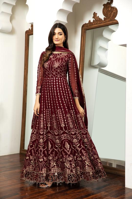 Victoire | Alizeh Royale De Luxe Collection | Unstitched Embroidered Chiffon Suits