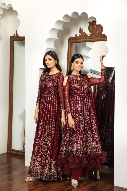 Victoire | Alizeh Royale De Luxe Collection | Unstitched Embroidered Chiffon Suits