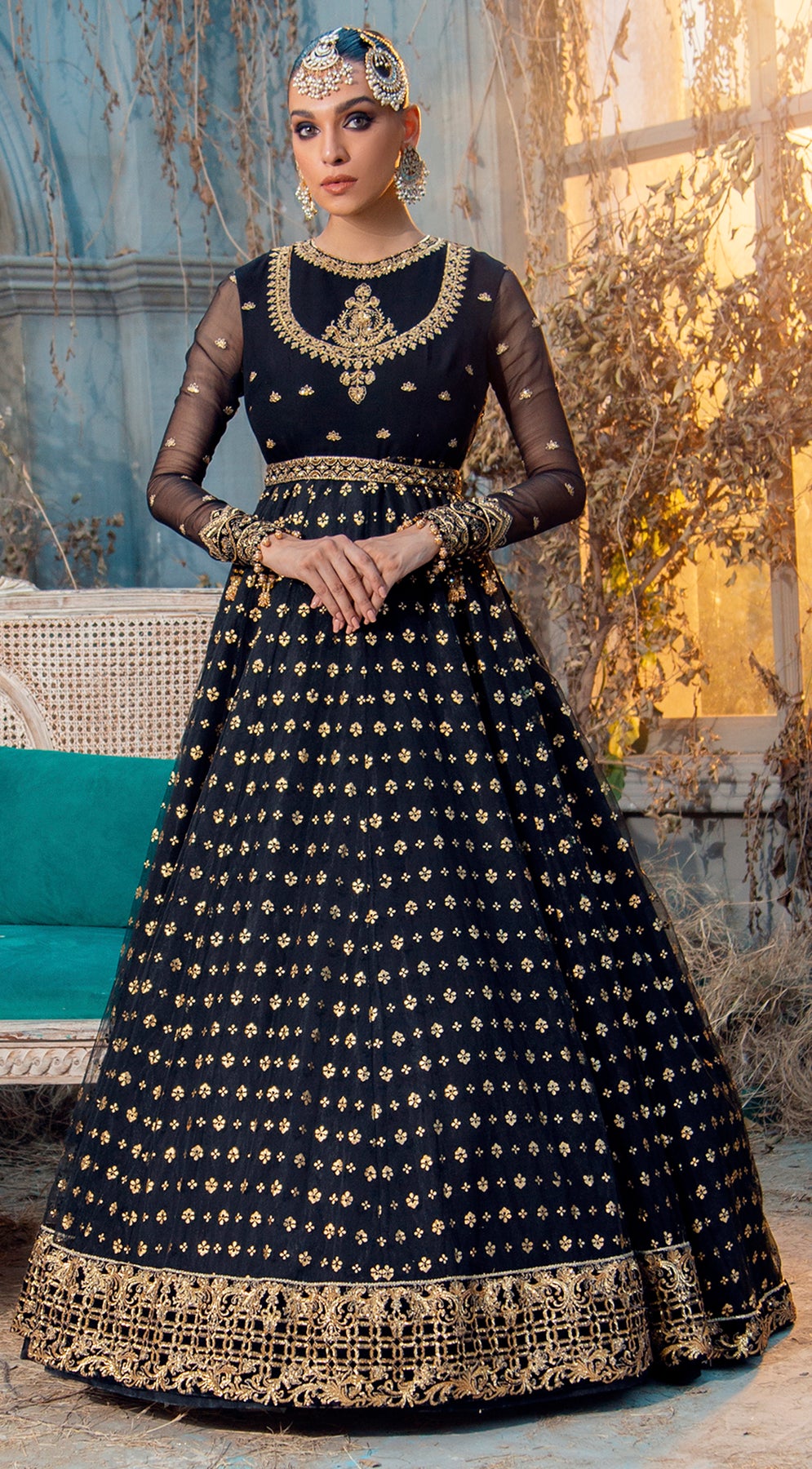ESMERALDA VL 121-06 |  Anaya by Kiran Chaudhry Velour De Fete '21 | Unstitched Embroidered Velvet Suits