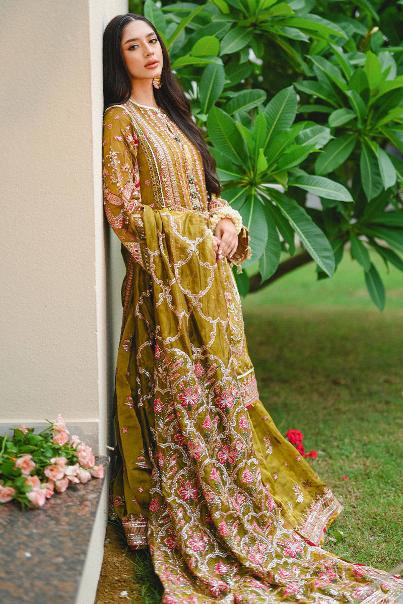 IQBAL BANO | MNR Zarlish Festive Unstitched Collection 2022 | Unstitched Embroidered Organza Suit