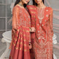 Naranj Alizeh Fashion Vasl-e-Meeras Festive Edition 2022 | Unstitched Embroidered Organza Suits