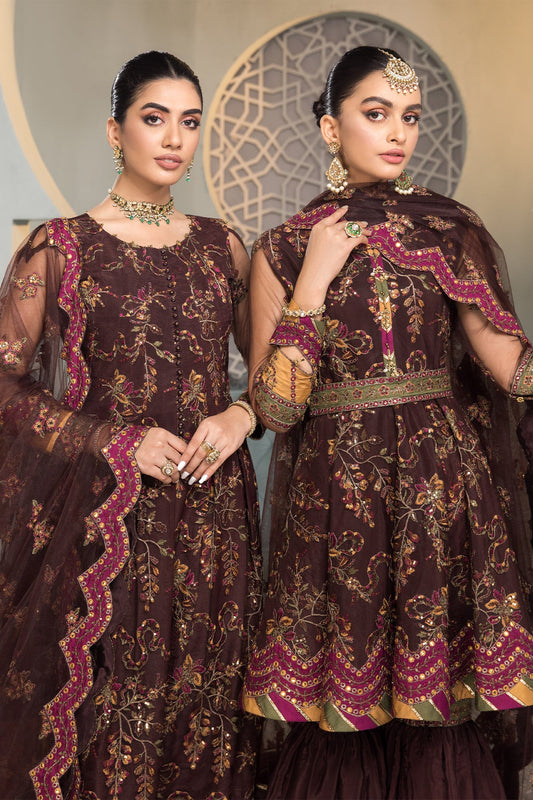 Rajwari Alizeh Fashion Vasl-e-Meeras Festive Edition 2022 | Unstitched Embroidered Net Suits