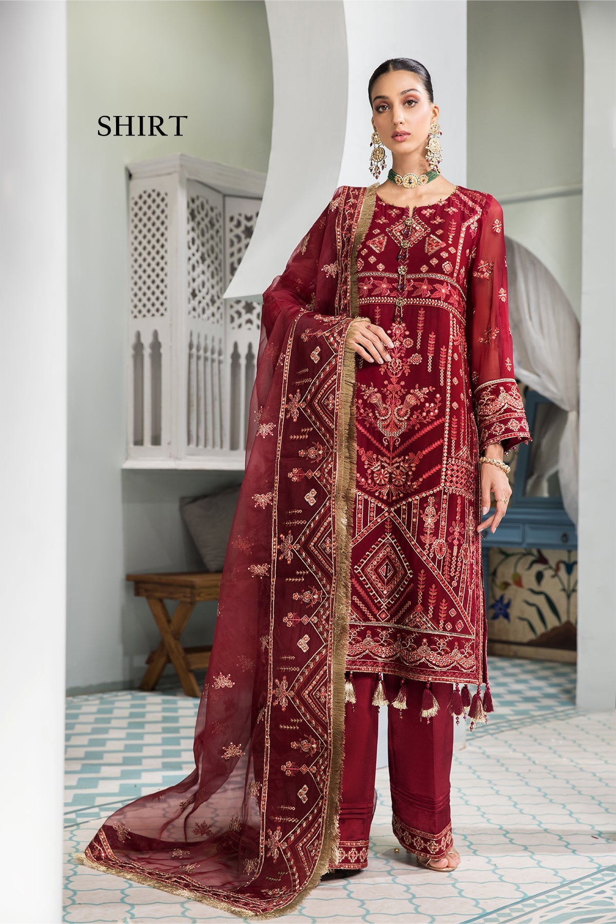 Naukhaiz Alizeh Fashion Vasl-e-Meeras Festive Edition 2022 | Unstitched Embroidered Chiffon Suits