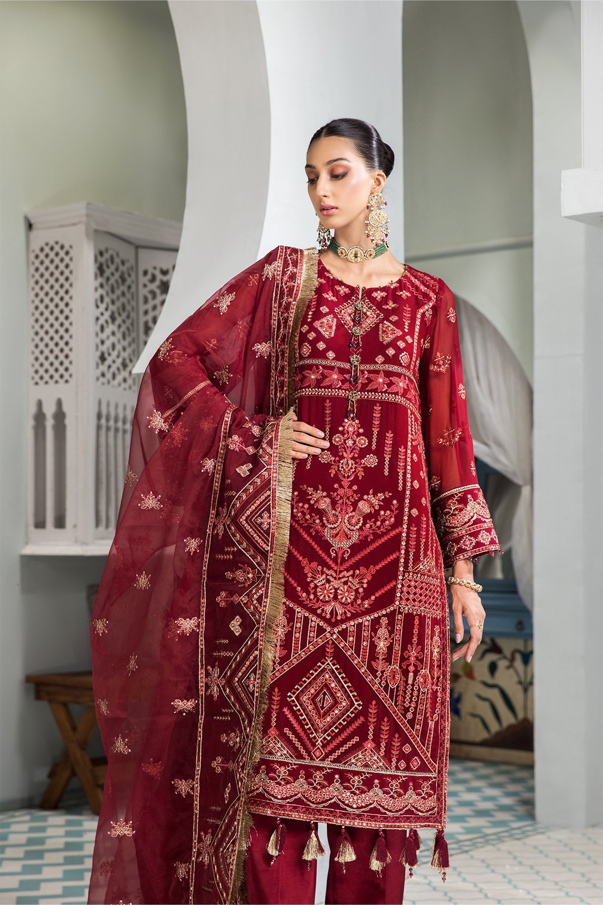 Naukhaiz Alizeh Fashion Vasl-e-Meeras Festive Edition 2022 | Unstitched Embroidered Chiffon Suits