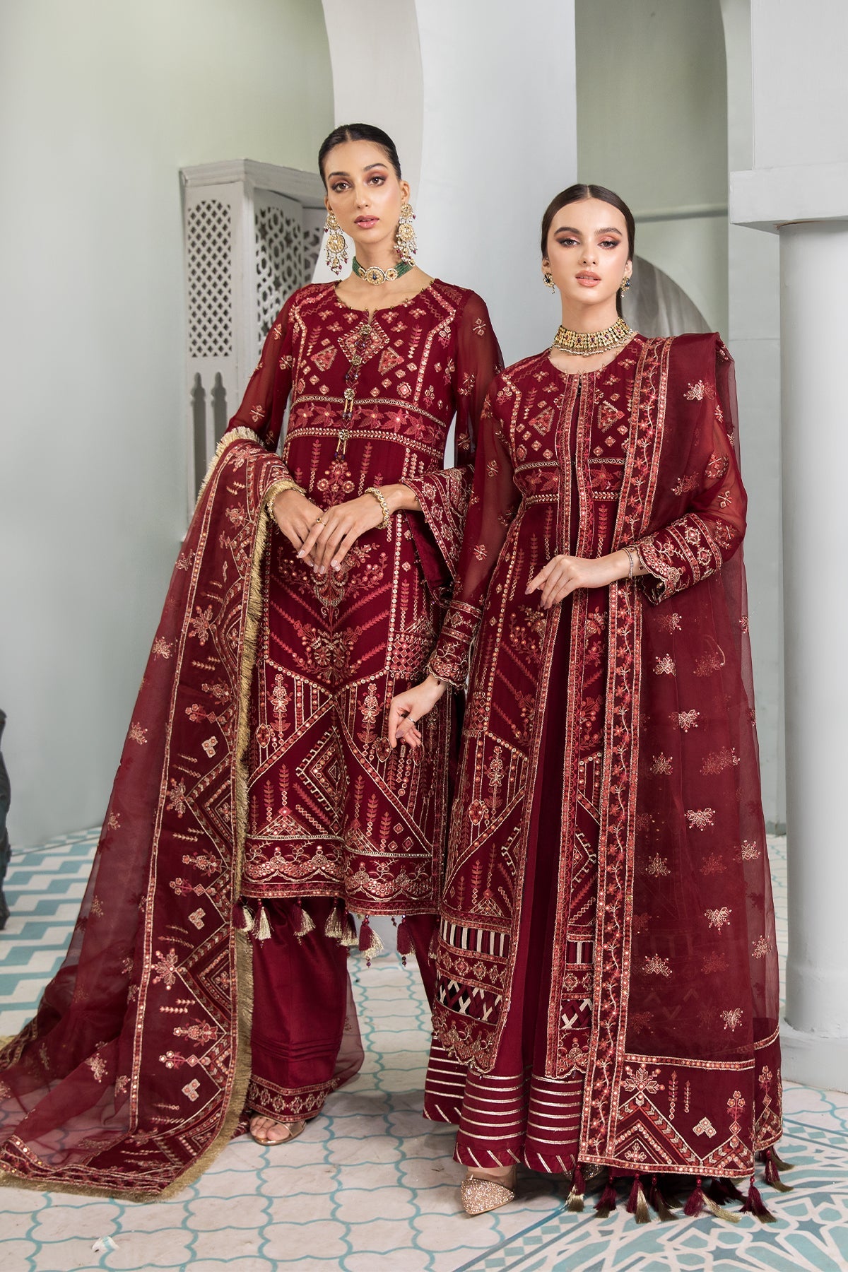 Naukhaiz Alizeh Fashion Vasl-e-Meeras Festive Edition 2022 | Unstitched Embroidered Chiffon Suits