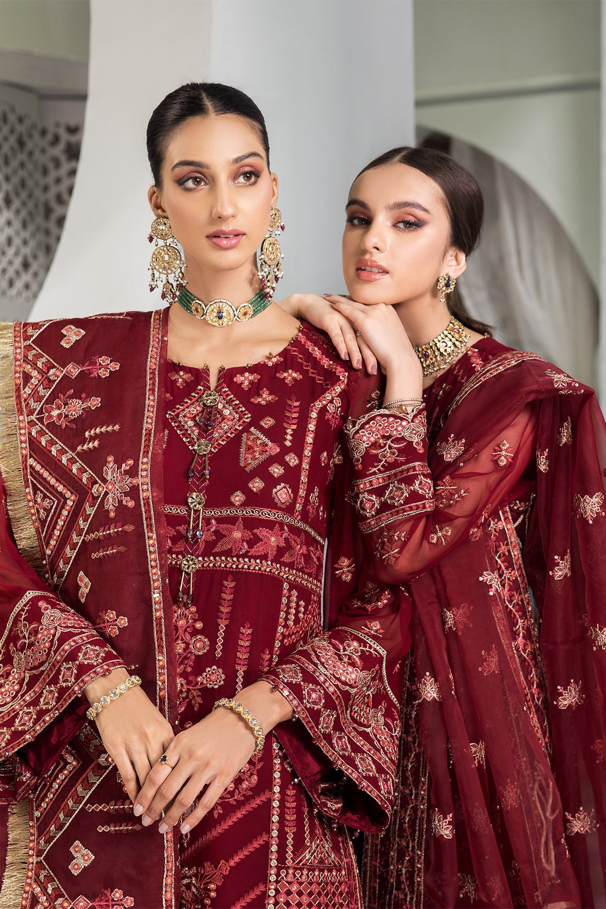 Naukhaiz Alizeh Fashion Vasl-e-Meeras Festive Edition 2022 | Unstitched Embroidered Chiffon Suits