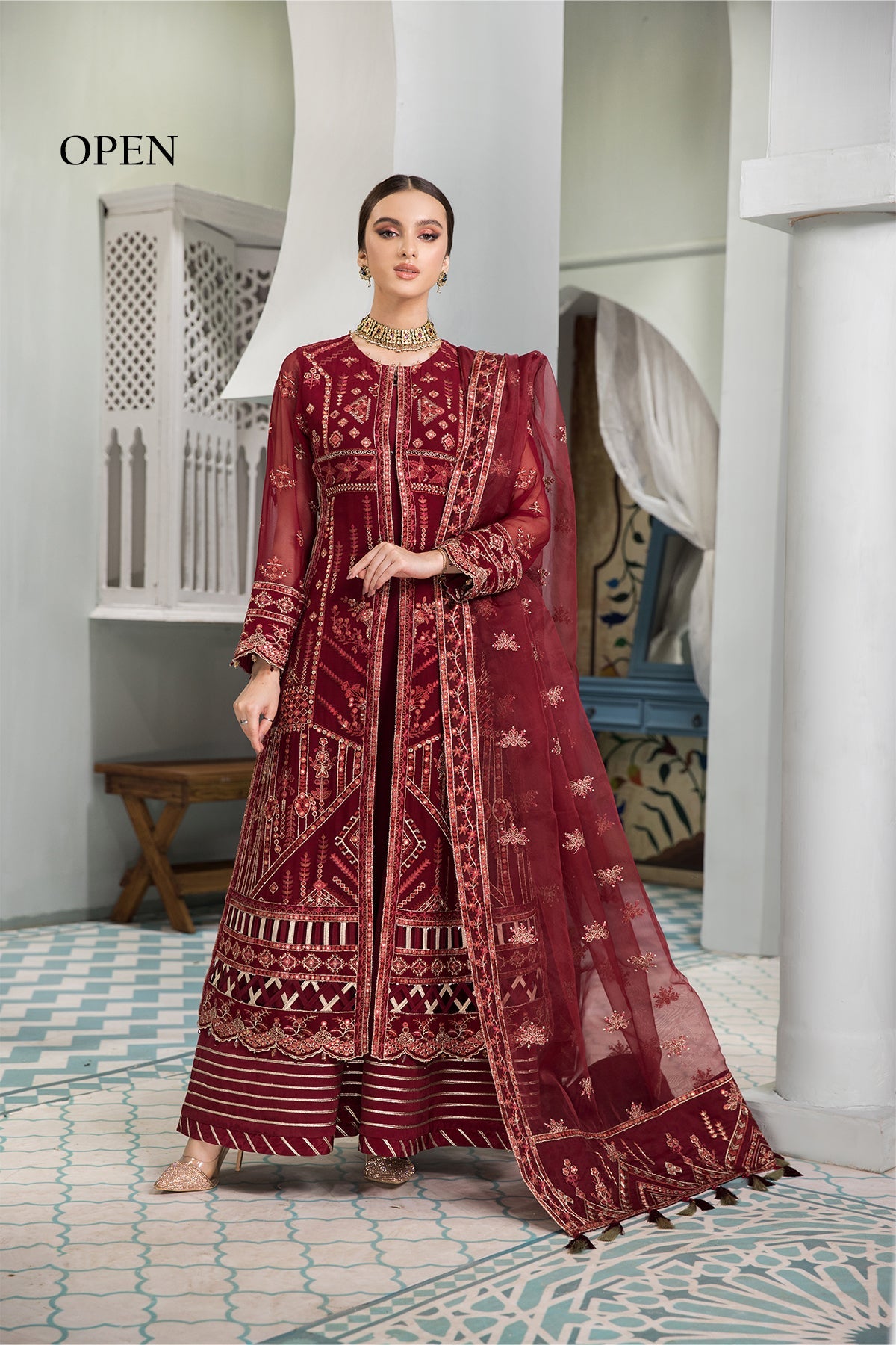 Naukhaiz Alizeh Fashion Vasl-e-Meeras Festive Edition 2022 | Unstitched Embroidered Chiffon Suits